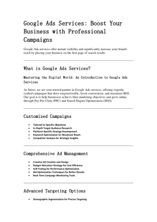 Best Ads Services and SEO Solutions for Business Growth
