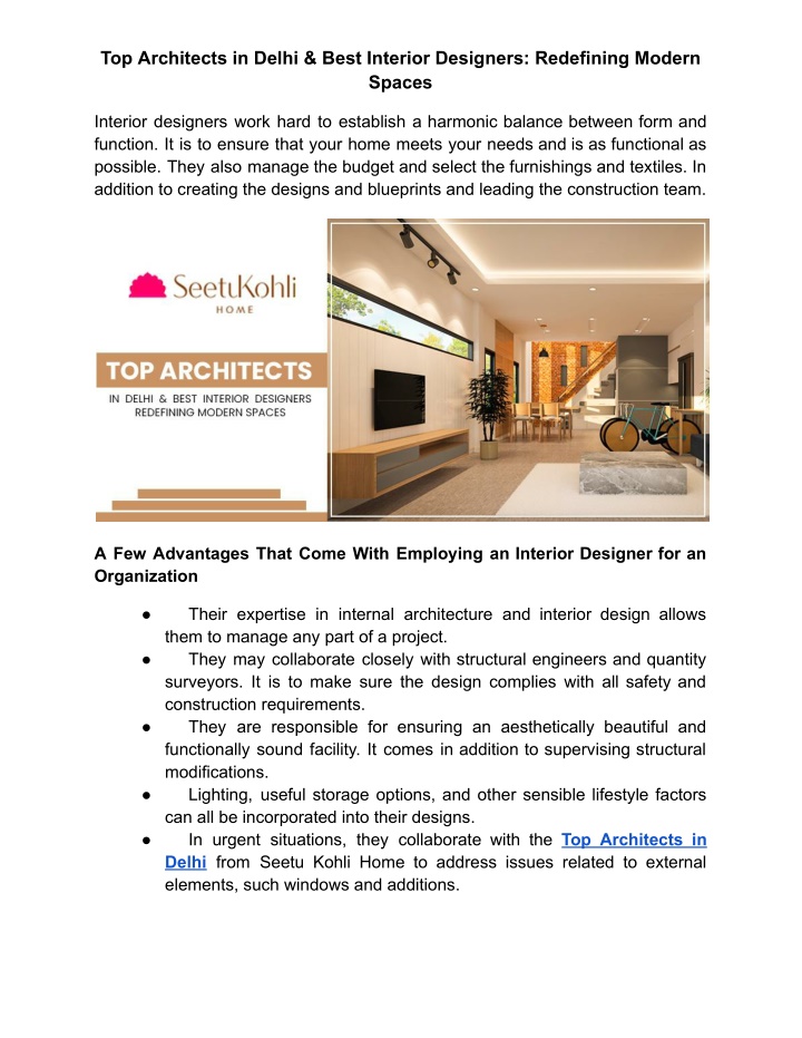 top architects in delhi best interior designers