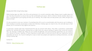 hookup app