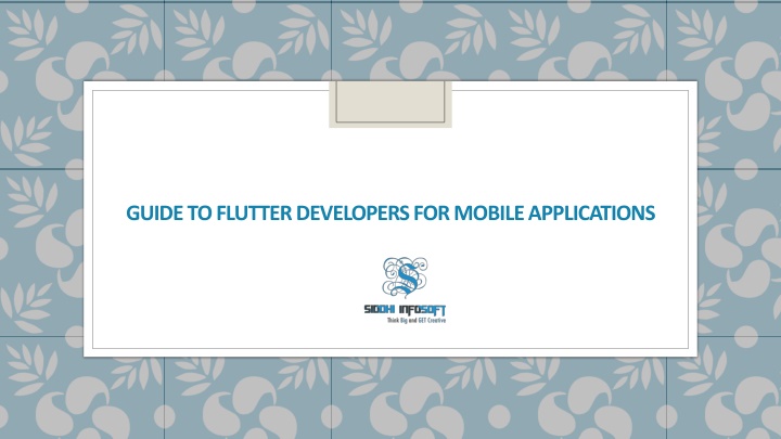 guide to flutter developers for mobile applications