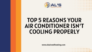 Top 5 Reasons Your Air Conditioner Isn’t Cooling Properly