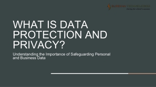 what is data protection and privacy understanding