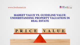 Difference between Market value and Guide line value