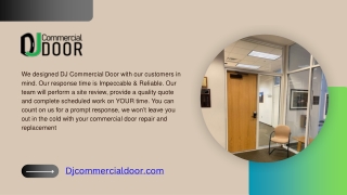 DJ Commercial Door: Reliable Fire Rated Exit Doors for Businesses