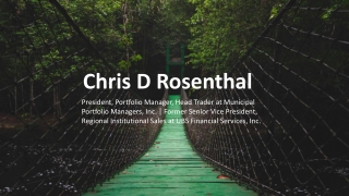 Chris D Rosenthal - A Courageous Pioneer From Novelty, Ohio