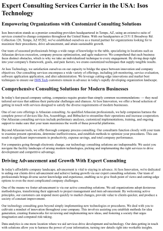 expert consulting services carrier