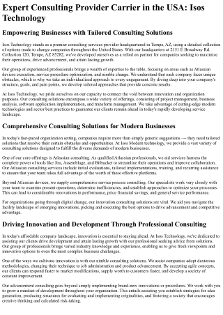 expert consulting provider carrier