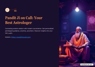 pandit ji on call your best astrologer
