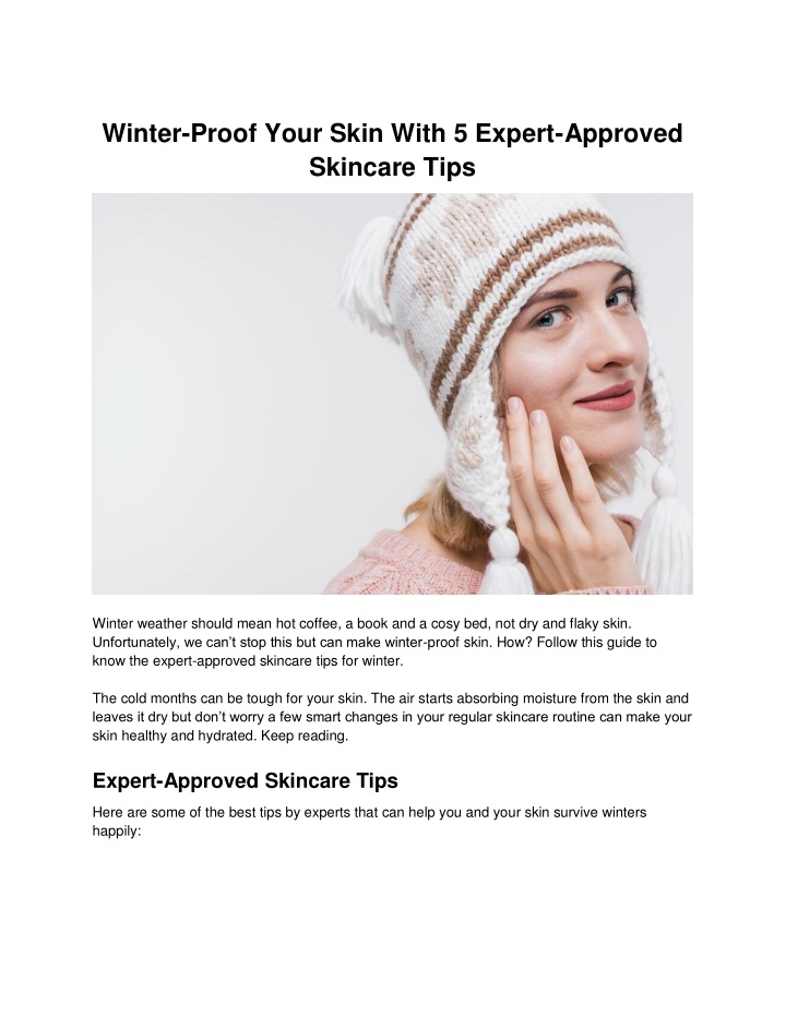 winter proof your skin with 5 expert approved