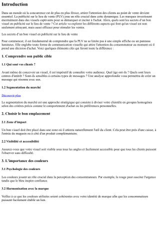 Les secrets d’un bon visuel en publicité sur le lieu de vente