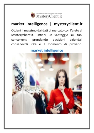 market intelligence mysteryclient it