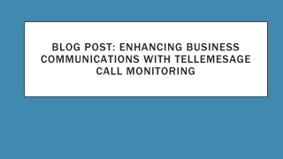 blog post enhancing business communications with