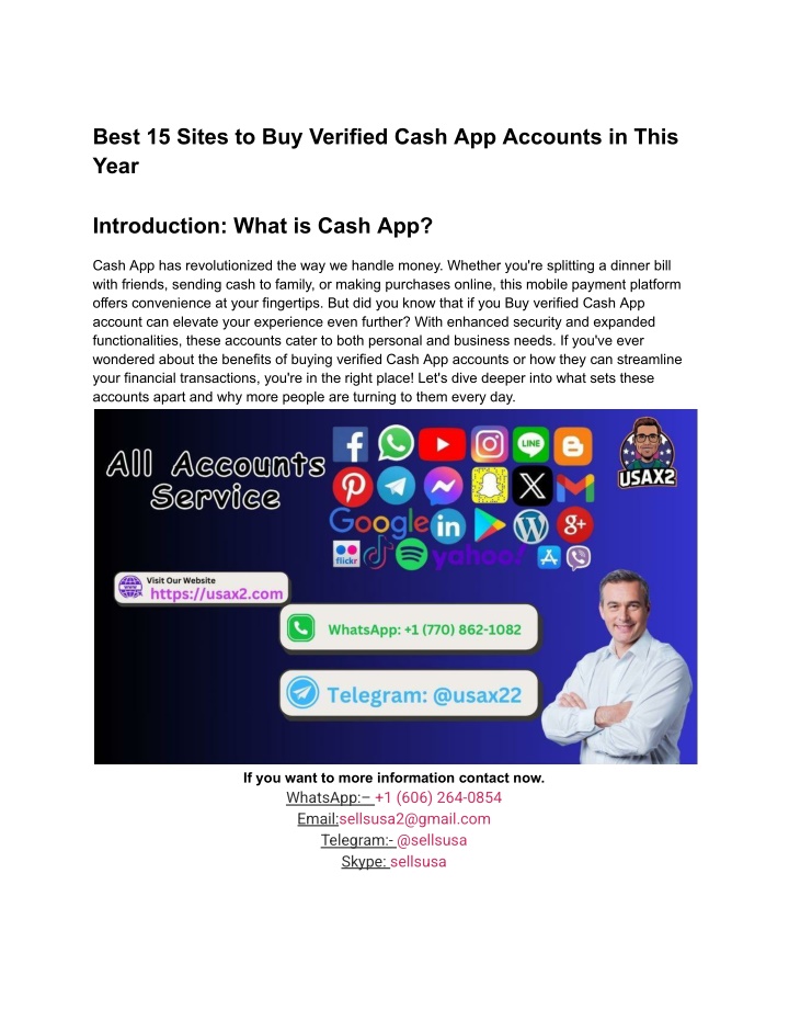 best 15 sites to buy verified cash app accounts