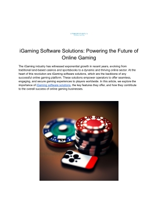 igaming software solutions powering the future
