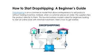 how to start dropshipping a beginner s guide
