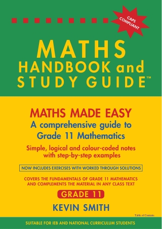 Maths Handbook and Study Guide Grade 11 Kevin Smith PDF