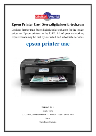 epson printer uae store digitalworld tech com