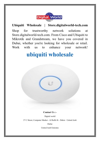 ubiquiti wholesale store digitalworld tech com