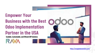 Streamline Your Business with the Best Odoo Implementation Partner in the USA