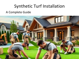 synthetic turf installation
