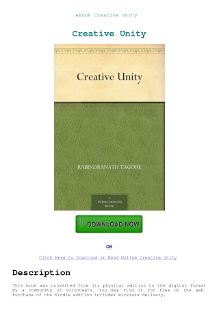 eBook Creative Unity