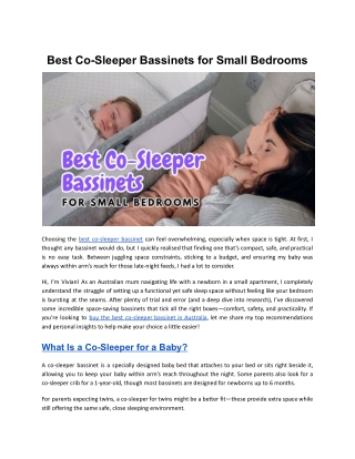 Best Co-Sleeper Bassinets for Small Bedrooms