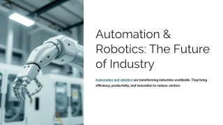automation robotics the future of industry