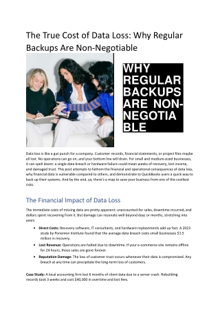 the true cost of data loss why regular backups