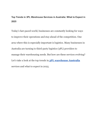 Top Trends in 3PL Warehouse Services in Australia_ What to Expect in 2025