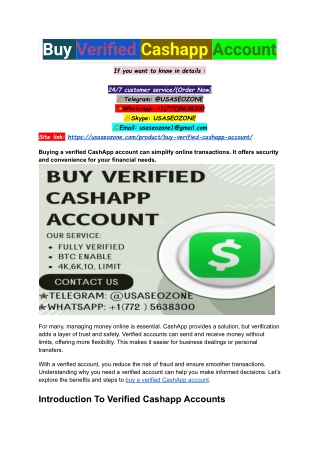buy verified cashapp account