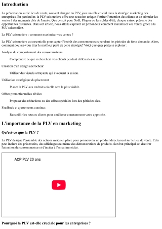 La PLV saisonnière : comment maximiser vos ventes ?