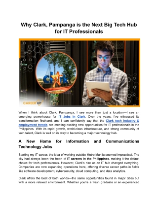 why clark pampanga is the next big tech