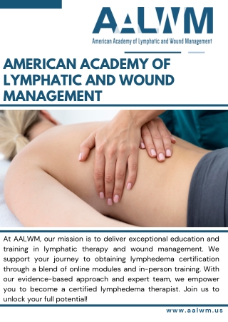 Lymphedema Therapy Courses in High Demand as Pathways to Profitable Careers