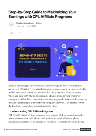 step by step guide to maximizing your earnings