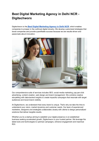 Best Digital Marketing Agency in Delhi NCR - Digitechworx (1)