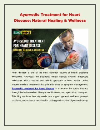Ayurvedic Treatment for Heart Disease – Natural Healing & Wellness