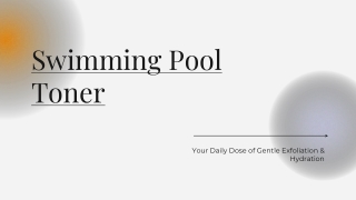 Swimming Pool Toner