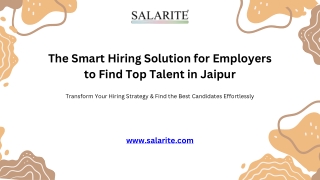 the smart hiring solution for employers to find