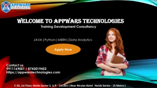 Appwars Technologies: Your Ultimate Destination for Data Science Training