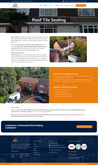 Roof Tile Sealing Services in Watford – Protect Your Roof with A & R Cleaning