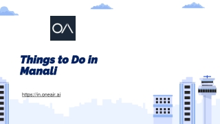 Things to Do in Manali - in.oneair.ai