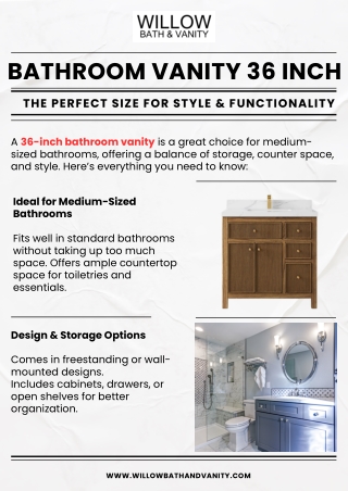 Bathroom Vanity 36 Inch _The Perfect Size for Style & Functionality