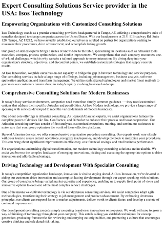 expert consulting solutions service provider