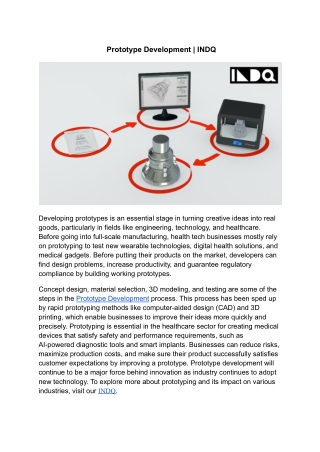 prototype development indq