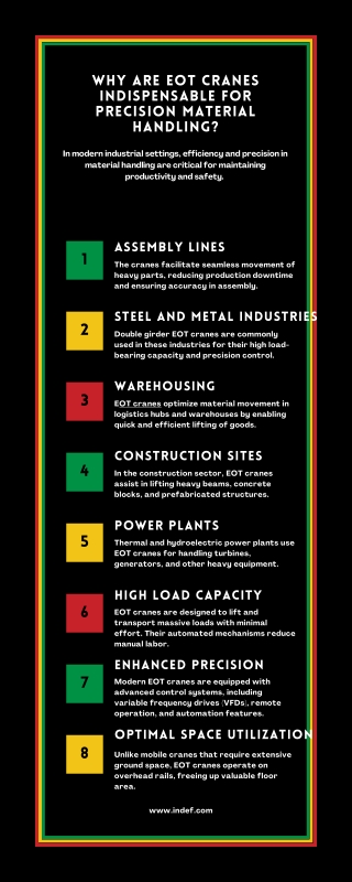 Why Are EOT Cranes Indispensable for Precision Material Handling?