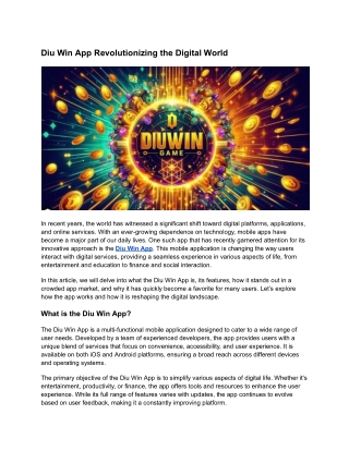 diuwin app