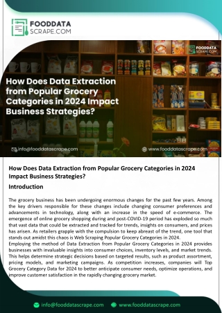 how does data extraction from popular grocery