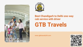 Best Chandigarh to Delhi one-way cab service with driver