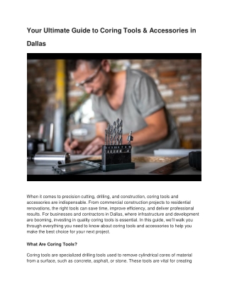 your-ultimate-guide-to-coring-tools-&-accessories-in-dallas