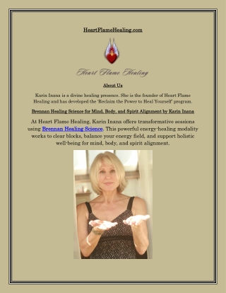 Brennan Healing Science Techniques by Karin Inana for Balance and Renewal